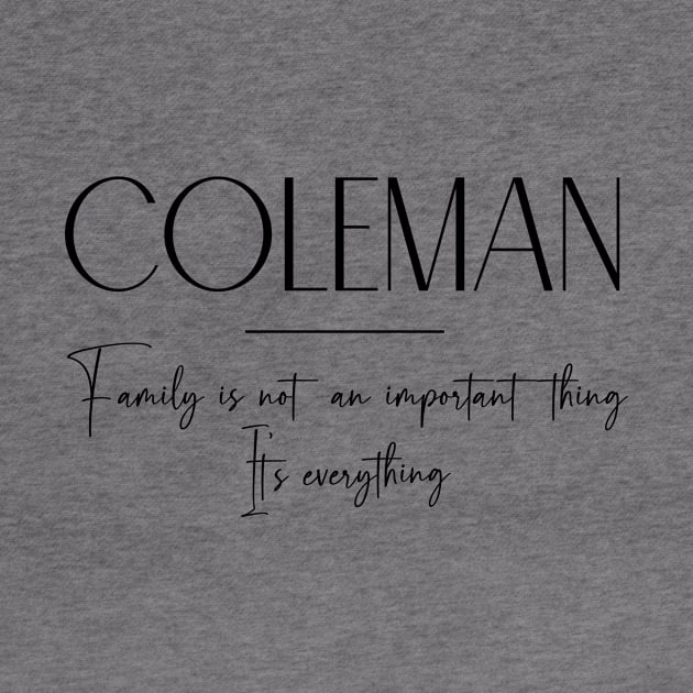 Coleman Family, Coleman Name, Coleman Middle Name by Rashmicheal